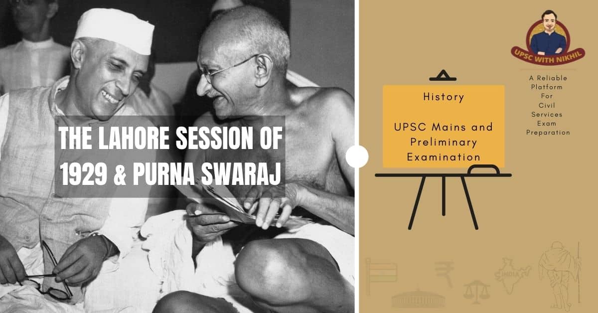 The Lahore Session of 1929 & P